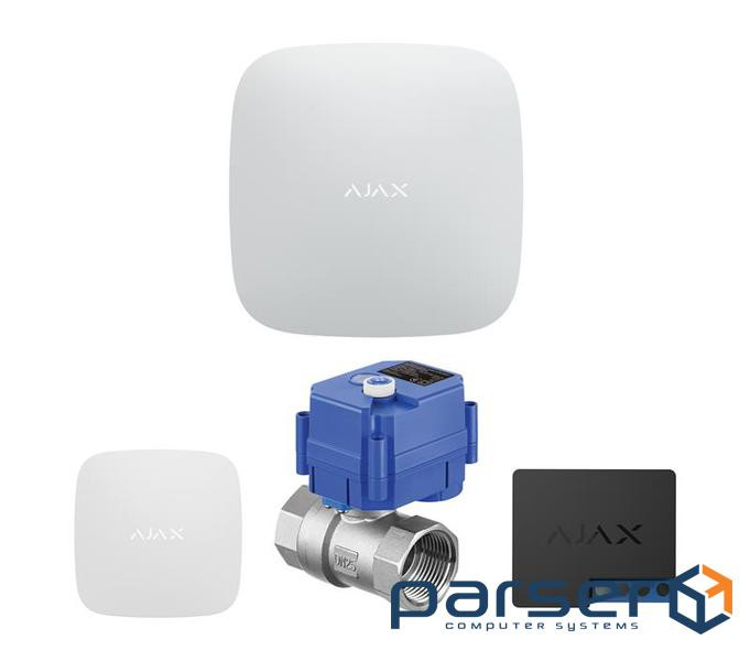 Система виявлення потопу Ajax та кульовий кран Ajax 2Е 1/2'' 220В (AHWL2E1 2220V)
