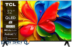 Телевізор 32" TCL QLED HD 60Hz Smart Android TV Black (32S4K)