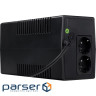 ДБЖ Prologix 600 (PLP600VA2LED), Lin.int., AVR, 2 x євро, пластик 