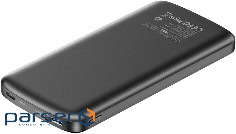 УМБ Choetech 10000mAh 12W USB-A,USB-C чорна (B850-ACBK)