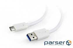 Date cable USB 3.0 AM to Type-C 1.0m Cablexpert (CCP-USB3-AMCM-1M-W)