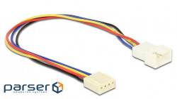 Delock FanPower 4p M/F extension cable, 0.2m, multi-colored (70.08.2429-1)