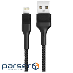 Дата кабель USB 2.0 AM to Micro 5P 1.0m 2.1A black XO (NB51-M-1-BK)
