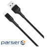 Дата кабель USB 2.0 AM to Micro 5P 1.0m 2.1A black XO (NB51-M-1-BK)