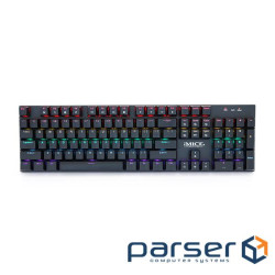 Клавіатура iMICE GK600 USB, довжина кабелю 100см, (Eng), Black, 104к 
