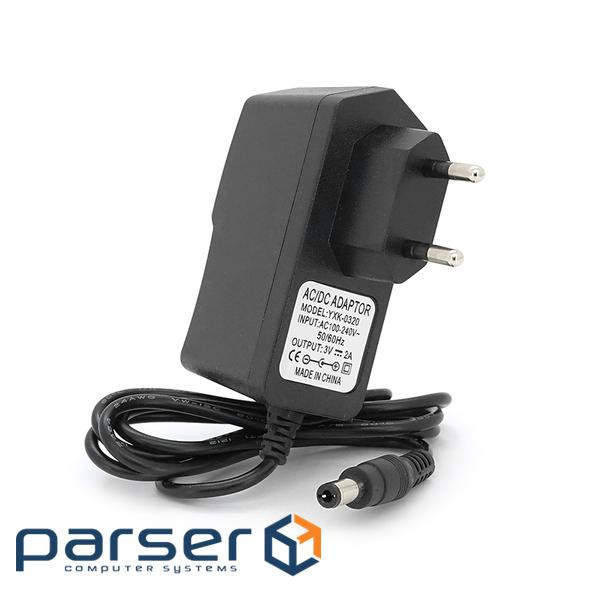 Імпульсний адаптер живлення 3V 2А (6Вт) штекер 5.5 / 2.5 довжина 1м Q200 (YM-0320)