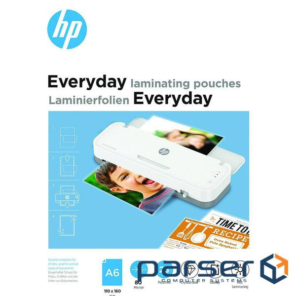 Плівка для ламінування HP Everyday Laminating Pouches, A6, 80 Mic, 110 x 160, 25 pcs (9156) HP Everyday Laminating Pouches, A6, 80 Mic, 110 x 160, 25 pcs (9156)