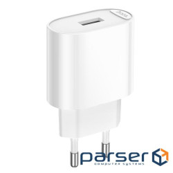 СЗУ 110-240V HOCO C109A 1xUSB, 2.1A, White, Blister (HOCO C109A / W)