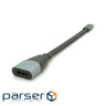 Перехідник USB-C to HDMI F 0.18m black-gray Voltronic (Type-C(M)/HDMI(F)flat18cm)