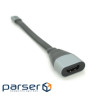 Перехідник USB-C to HDMI F 0.18m black-gray Voltronic (Type-C(M)/HDMI(F)flat18cm)