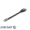 Перехідник USB-C to HDMI F 0.18m black-gray Voltronic (Type-C(M)/HDMI(F)flat18cm)