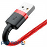Дата кабель USB 2.0 AM to Lightning 2.0m Cafule 1.5A red+red Baseus (CALKLF-C09)