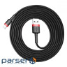 Дата кабель USB 2.0 AM to Lightning 2.0m Cafule 1.5A red+red Baseus (CALKLF-C09)