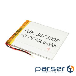 Літій-полімерний акумулятор 3.5*75*90mm (Li-ion 3.7В 3000мА&middot,год) (357590) ) (357590)