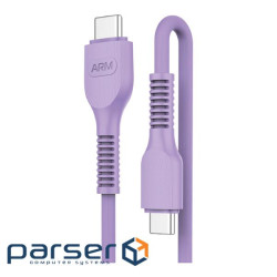 Дата кабель USB-C to USB-C 1.0m AR88 3A purple Armorstandart (ARM65291)