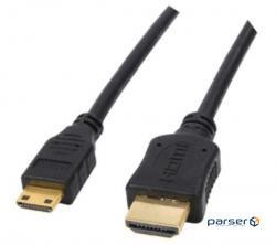 Multimedia cable HDMI A to HDMI C (mini), 5.0m Atcom (6155)