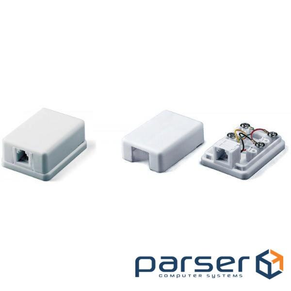 Телефонна розетка Eserver 1xRJ12 (WT-6009)