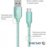 Дата кабель USB 2.0 AM to Type-C mint ColorWay (CW-CBUC003-MT)