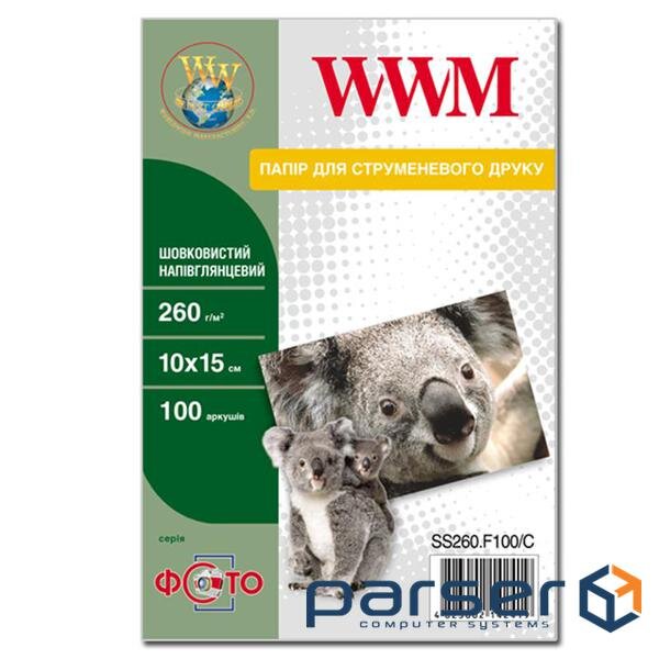 Фотопапір WWM 10x15 (SS260.F100/C)