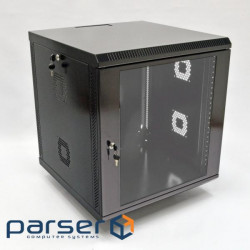 Шафа 12U, 620х600х640 мм (Ш * Г * В), акрилове скло, чорний (UA-MGSWA126B)