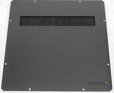 Заглушка ZPAS з щітковим введенням 380х380 мм, чорна (W-5271-10-00-161) (W-5271-10-00-161)