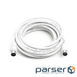 Coaxial cable PowerPlant AV 75 Ohm 5 m White (CA911936)