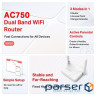 Router MERCUSYS MR20 AC750 2xFE LAN 1xFE WAN
