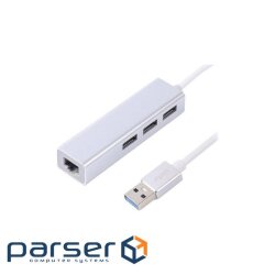 Концентратор Maxxter USB to Gigabit Ethernet, 3 Ports USB 3.0 (NEAH-3P-01)