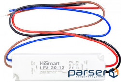 Блок живлення HiSmart 12V, 1.67А , 20W, IP67 (LPV-20-12)