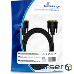 Multimedia cable DVI to DVI 24+1pin, 3.0m Mediarange (MRCS130)
