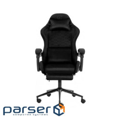 Крісло ігрове GT Racer X-2338 Black (X-2338 Fabric Black/Black Suede)
