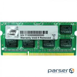 Оперативна пам'ять G.Skill 8 GB SO-DIMM DDR3 1600 MHz (F3-1600C11S-8GSL)