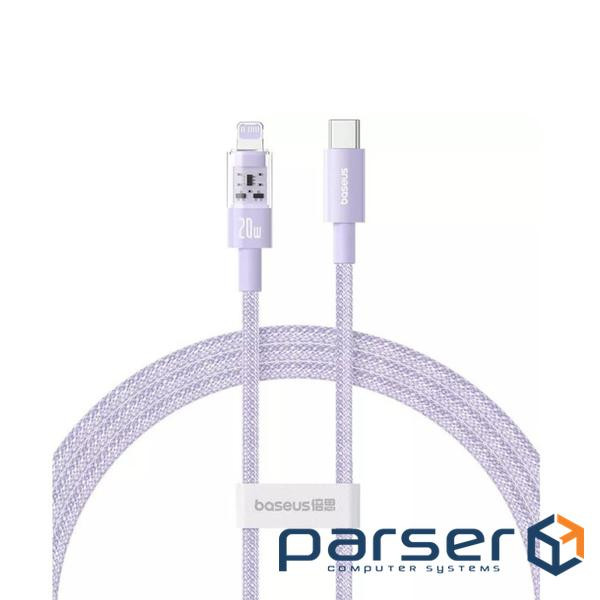 Кабель Baseus Gem Fast-Charging Data Cable USB-C to iP 20W 2m Nebula Purple (P10373001511-01)