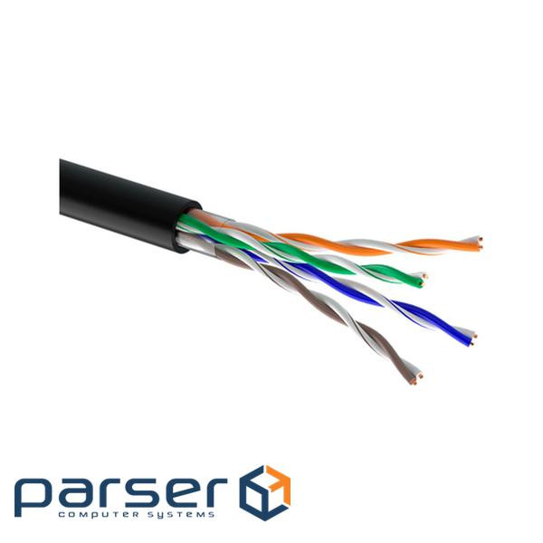 Кабель мережевий OK-Net UTP 305м cat.5e зовнішній (U/UTP-cat.5Е) (КПП-ВП (100) 4*2*0,50)