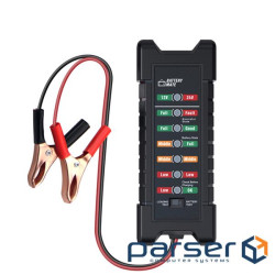 Тестер для акумуляторних батарей BM-410 + крокоділли, 12V, LED (YT-BM-410) , 12V, LED (YT-BM-410)