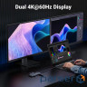 Док-станція USB3.2 Type-C --> HDMIx2, 60Hz/2xUSB-A/2xUSB-C 3.2/ RJ45/SD/TF/PD 100W CM639 Ugr (45380)