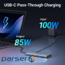 Док-станція USB3.2 Type-C --> HDMIx2, 60Hz/2xUSB-A/2xUSB-C 3.2/ RJ45/SD/TF/PD 100W CM639 Ugr (45380)