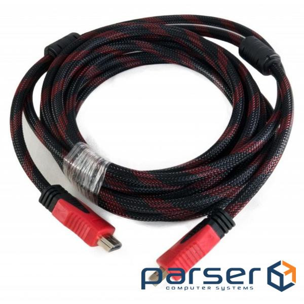 Кабель мультимедійний HDMI to HDMI 5.0m v2.0 28awg, 14+1, CCS Extradigital (KBH1749)
