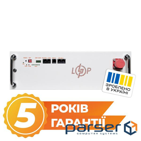 Аккумулятор LP LiFePO4 25,6V - 200 Ah (5120Wh) (BMS JK 150A/100А) RM RS485/CAN WH (38179)