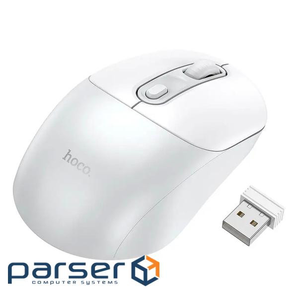Миша бездротова HOCO GM28, 1600DPI, 2.4GHZ, White, Blister (GM28W)