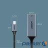 Мережевий адаптер UGREEN CM199 USB-C Gigabit Ethernet Adapter Space Gray (50737)