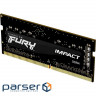 Модуль пам'яті KINGSTON FURY Impact SO-DIMM DDR4 3200MHz 64GB Kit 2x32GB (KF432S20IBK2/64)