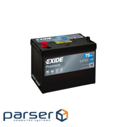 Акумулятор автомобільний EXIDE PREMIUM 75A (EA755)