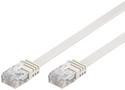 Патч-корд неекранований RJ45 UTP5e 5.0m,patch AWG30/7 Flat D=1.5x6.0mm,білий (75.09.3361-10) (75.09.3361-10)
