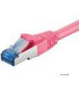 Патч-корд екранований RJ45 SFTP6a 1.0m, patch AWG27 D=6.0mm LSOH Gold Cu, малиновий (75.09.3682-10)