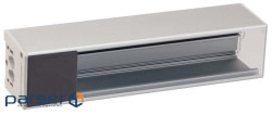 Розеточная коробка Ofiblock COMPACT на 10 модулей 45х45мм, алюминий, черный (KFC110/14)