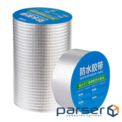 Алюмінієва фольга на клейкій основі, водонепроникна, герметизуюча, ширина 10см, довжина (YT-SWT-10) (YT-SWT-10)