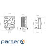 CPU cooler Deepcool AG400 LED