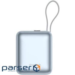 УМБ Choetech 10000mAh 35W PD3.0 USB-C In/Out, with buid-in type-C cabel голуба (B832-LBE)