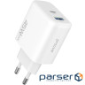 СЗУ Proove Silicone Power 2 45W (Type-C+USB) white (WCSP24110002)